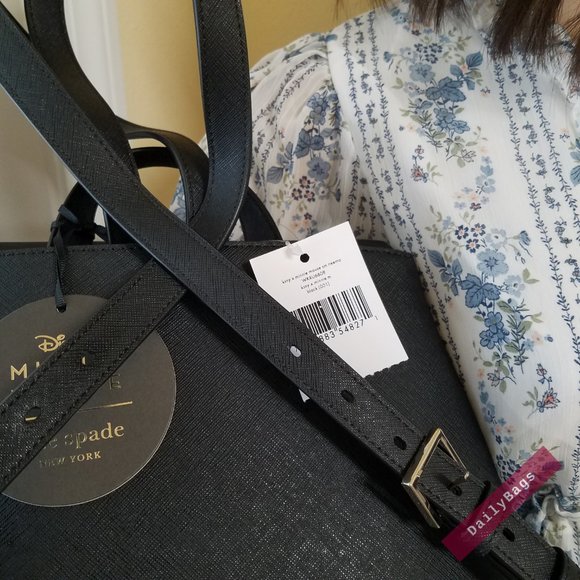 KATE SPADE MINNIE MOUSE DISNEY BLACK BACKPACK - Picture 7 of 15